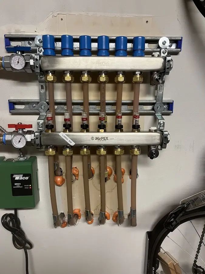 Plumber performing Leak Detection at a residential property in West Jefferson